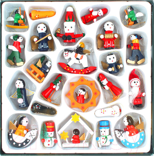 Изображение товара Набор елочных игрушек Darvish Фигурки / DV-C-242 (24шт)