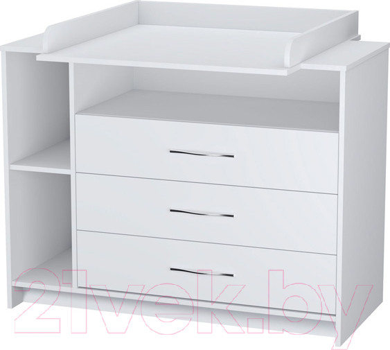Изображение товара Комод пеленальный Polini Kids Simple 2110 / 0002322.9 (белый)