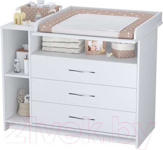 Изображение товара Комод пеленальный Polini Kids Simple 2110 / 0002322.9 (белый)