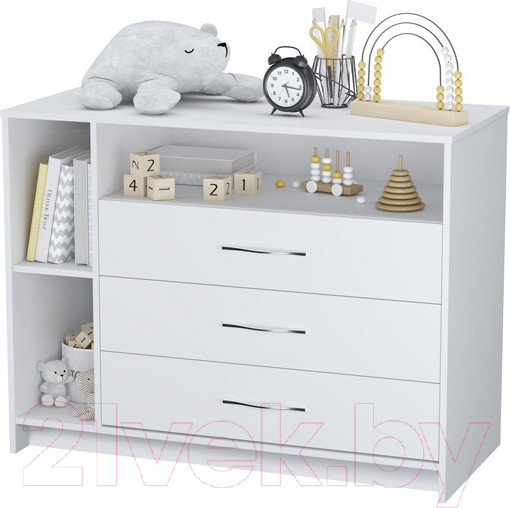 Изображение товара Комод пеленальный Polini Kids Simple 2110 / 0002322.9 (белый)