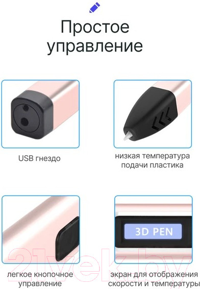Изображение товара 3D-ручка Prolike VM01G (зеленый)
