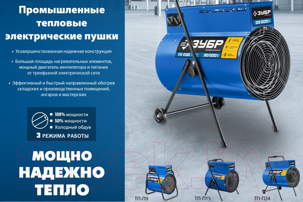 Изображение товара Тепловая пушка электрическая Зубр ТП-П9