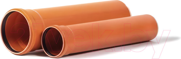 Изображение товара Труба наружной канализации Хемкор ПВХ SN4 110x3.2x2000 / 1491058