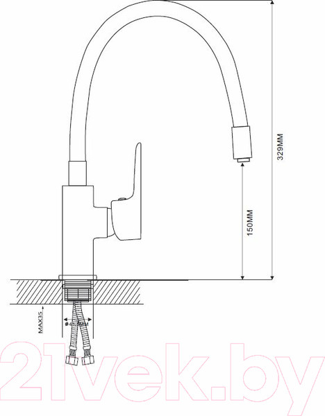 Изображение товара Смеситель Ekko E4223-21