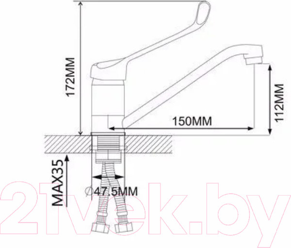 Изображение товара Смеситель Ekko E45054