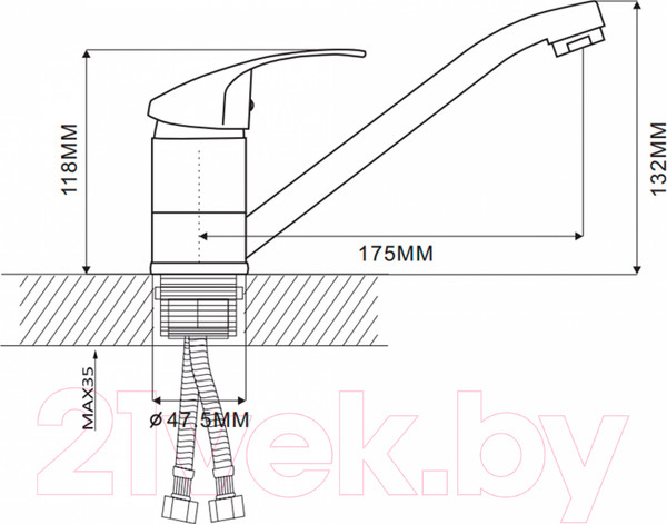 Изображение товара Смеситель Ekko E49021