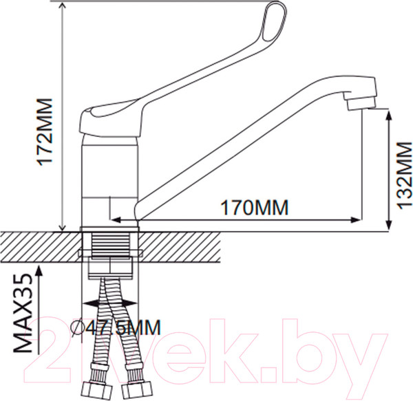 Изображение товара Смеситель Ekko E49054
