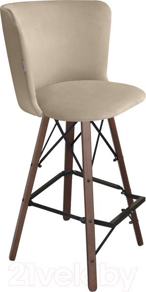 Изображение товара Стул барный Sheffilton SHT-ST36/S80 (ванильный крем/темный орех/черный)