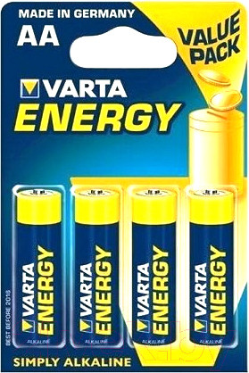 Изображение товара Комплект батареек Varta Energy LR6 / 4106 229 414