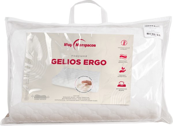 Изображение товара Подушка для сна Мир матрасов Gelios Ergo