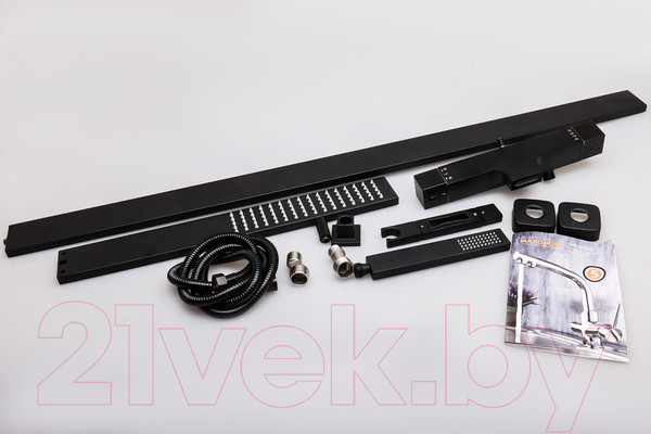 Изображение товара Душевая система со смесителем Maxonor Pure Life MN2489-7 (черный)