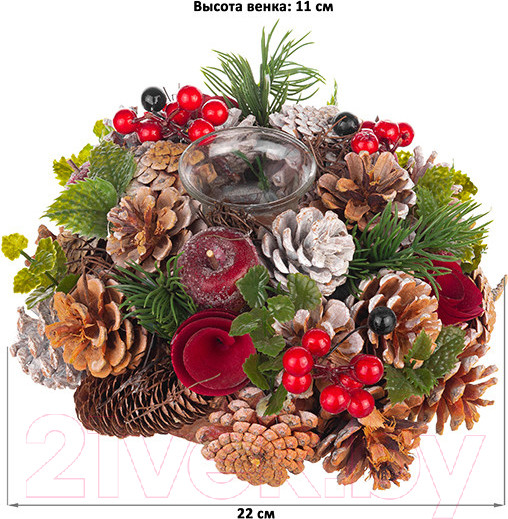 Изображение товара Подсвечник Elan Gallery Снежная фантазия / 450098