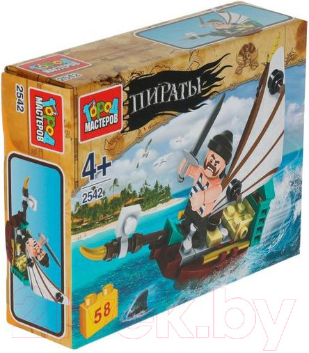 Изображение товара Конструктор Город мастеров Пираты / 2542-KK (58эл)