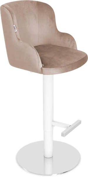 Изображение товара Стул барный Sheffilton SHT-ST39/S128 (латте/хром/белый муар)
