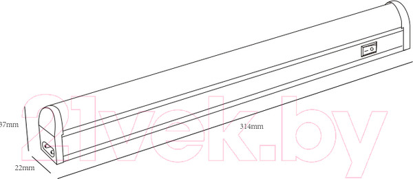 Изображение товара Светильник линейный ЭРА LLED-02-04W-4000-MS-W / Б0019783