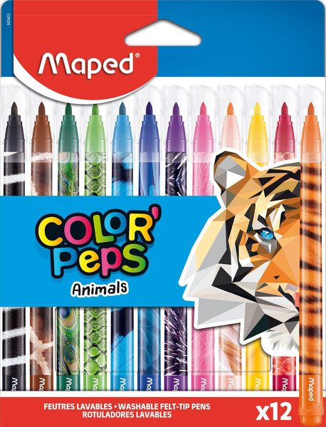 Изображение товара Фломастеры Maped Animals / 845403 (12цв)