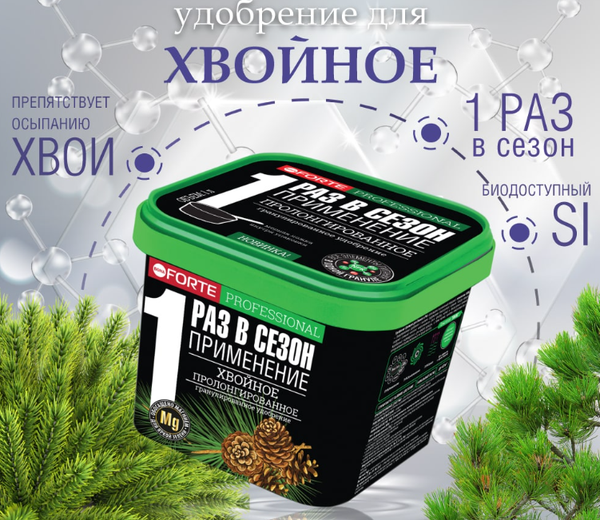 Изображение товара Удобрение Bona Forte Хвойное с биодоступным кремнием BF23020071 (1л)