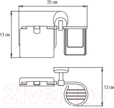 Изображение товара Держатель для туалетной бумаги Ekko E1503-1