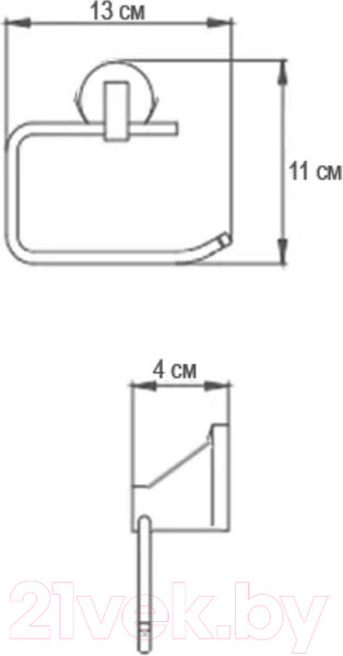 Изображение товара Держатель для туалетной бумаги Ekko E1703-2