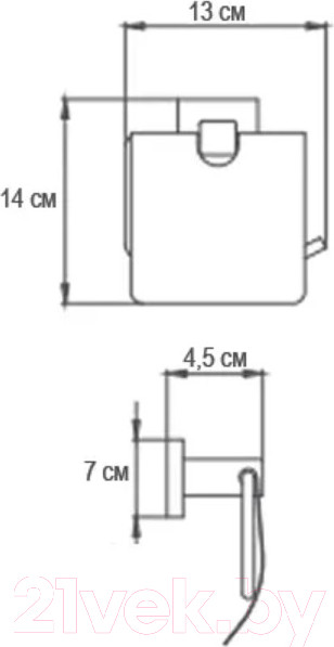 Изображение товара Держатель для туалетной бумаги Ekko E1903