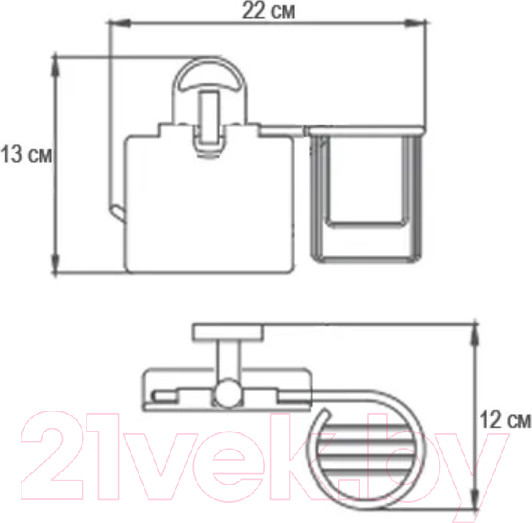 Изображение товара Держатель для туалетной бумаги Ekko E1903-1