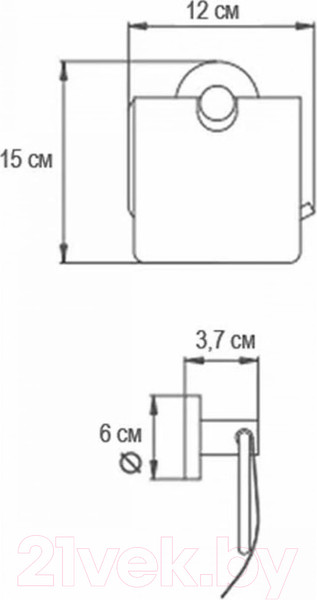 Изображение товара Держатель для туалетной бумаги Ekko E3603
