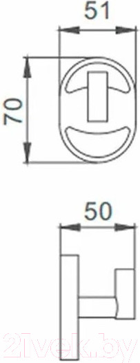 Изображение товара Крючок для ванной Ekko E1905-1