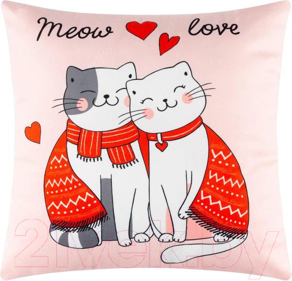 Изображение товара Подушка декоративная Этель Meow Love / 5309885