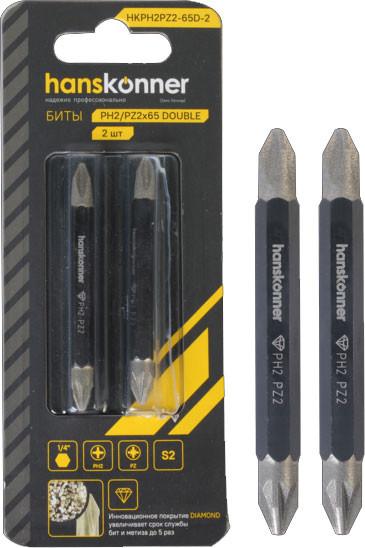 Изображение товара Набор бит Hanskonner HKPH2PZ2-65D-2 (2шт)
