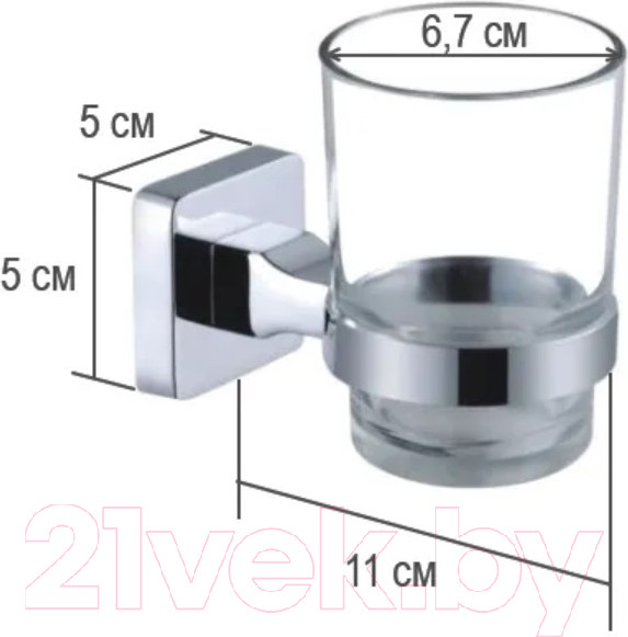Изображение товара Стакан для зубной щетки и пасты Ekko E3306