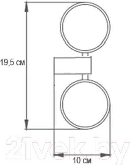 Изображение товара Набор стаканов для зубной щетки и пасты Ekko E3408 (античная бронза)
