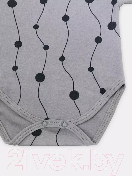 Изображение товара Боди для малышей Rant Hugs And Kisses / 6273-74 (Pattern Grey, р.74)