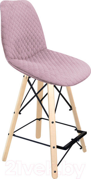 Изображение товара Стул барный Sheffilton SHT-ST29-C22/S80-1 (розовый зефир/прозрачный лак/черный муар)