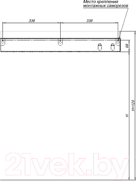 Изображение товара Полка для ванной Aquanet Магнум 302233