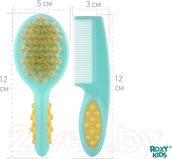 Изображение товара Набор для ухода за волосами детский Roxy-Kids RBH-001-M (мятный)