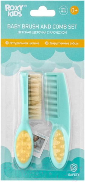 Изображение товара Набор для ухода за волосами детский Roxy-Kids RBH-001-M (мятный)