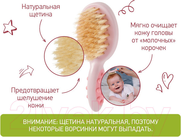 Изображение товара Набор для ухода за волосами детский ROXY-KIDS RBH-001-R (розовый)