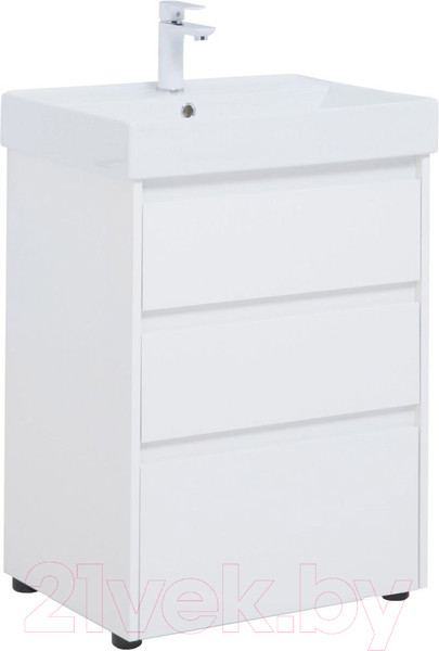 Изображение товара Тумба под умывальник Aquanet Nova Lite 60 / 302469 (белый глянец)