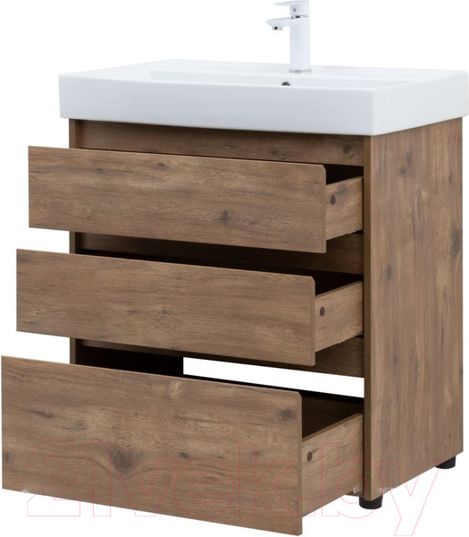 Изображение товара Тумба под умывальник Aquanet Nova Lite 75 / 302474 (дуб рустикальный)