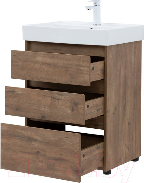 Изображение товара Тумба под умывальник Aquanet Nova Lite 60 / 302471 (дуб рустикальный)