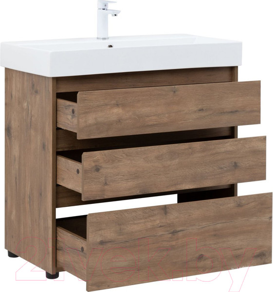 Изображение товара Тумба под умывальник Aquanet Nova Lite 85 / 302477 (дуб рустикальный)