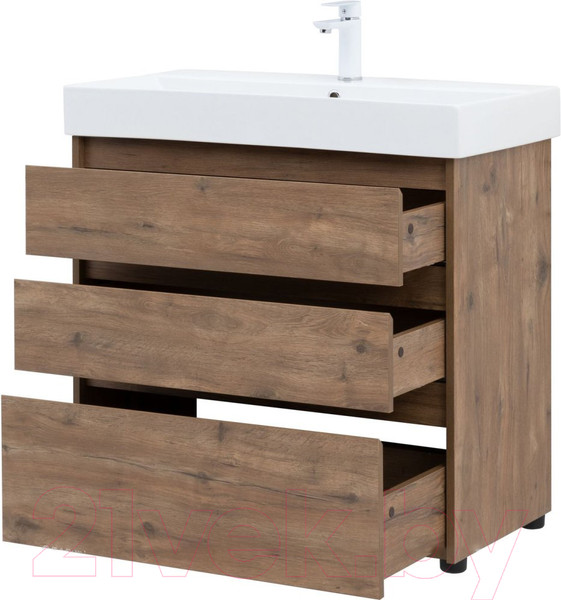 Изображение товара Тумба под умывальник Aquanet Nova Lite 85 / 302477 (дуб рустикальный)