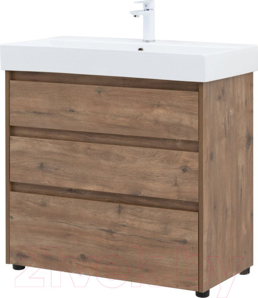 Изображение товара Тумба под умывальник Aquanet Nova Lite 85 / 302477 (дуб рустикальный)