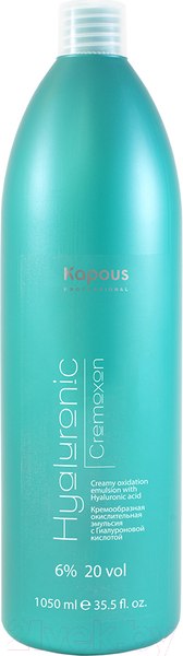 Изображение товара Эмульсия для окисления краски Kapous Hyaluronic Cremoxon с гиалуроновой кислотой 6% / 3022 (1.05л)