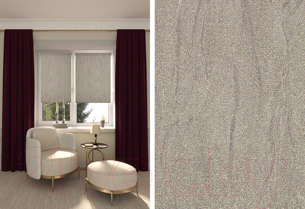 Изображение товара Рулонная штора LEGRAND Ричи 140x175 / 58096338 (лиловый)