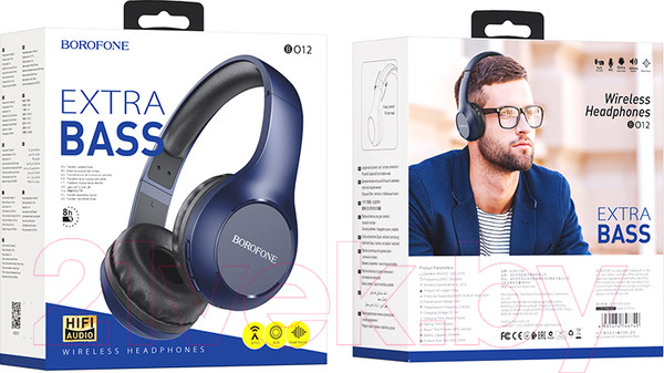 Изображение товара Беспроводные наушники Borofone BO12 (синий)