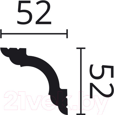 Изображение товара Плинтус потолочный Noel & Marquet HMС Wallstyl WT5 (2м)