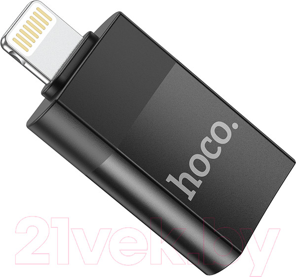 Изображение товара Адаптер Hoco UA17 Lightning - USB (черный)