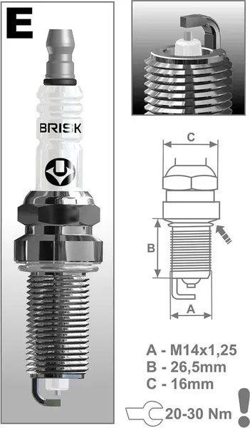 Изображение товара Свеча зажигания для авто Brisk ER15YC-1