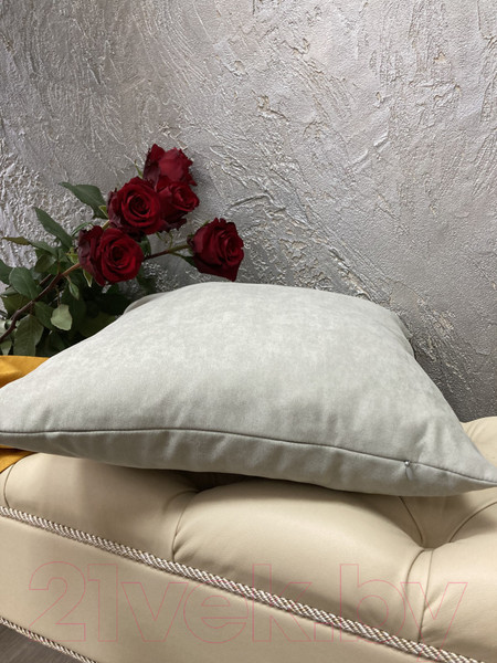 Изображение товара Наволочка декоративная Ника Зварико 7774545 45x45 (светло-серый с оливковым оттенком 04)